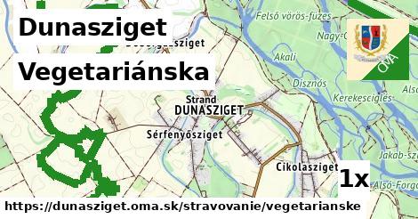 Vegetariánska, Dunasziget