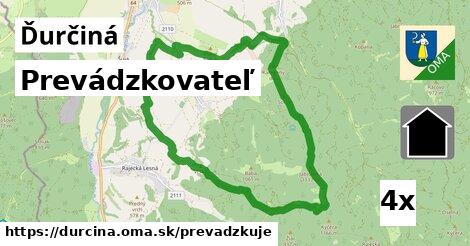 prevádzkovateľ v Ďurčiná