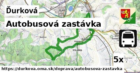 Autobusová zastávka, Ďurková