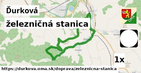 železničná stanica, Ďurková