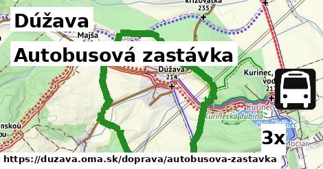 Autobusová zastávka, Dúžava