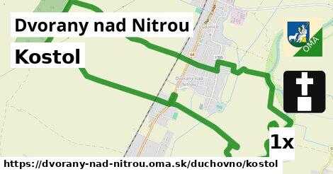 Kostol, Dvorany nad Nitrou