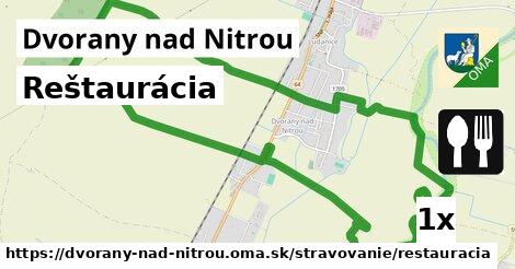 Reštaurácia, Dvorany nad Nitrou