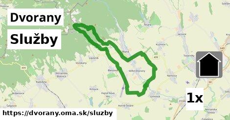 služby v Dvorany