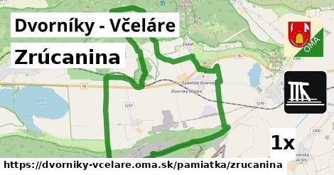 Zrúcanina, Dvorníky - Včeláre