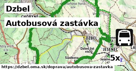 Autobusová zastávka, Dzbel