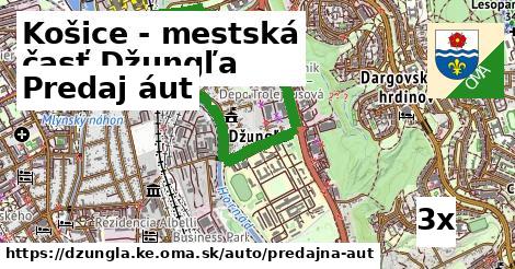 Predaj áut, Košice - mestská časť Džungľa