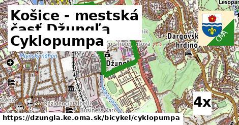 Cyklopumpa, Košice - mestská časť Džungľa