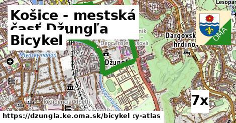 bicykel v Košice - mestská časť Džungľa