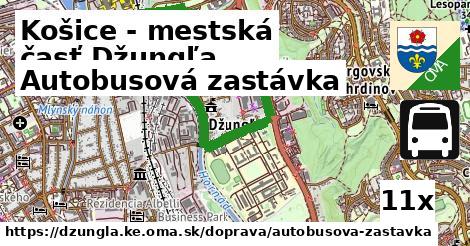 Autobusová zastávka, Košice - mestská časť Džungľa