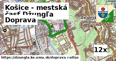 doprava v Košice - mestská časť Džungľa