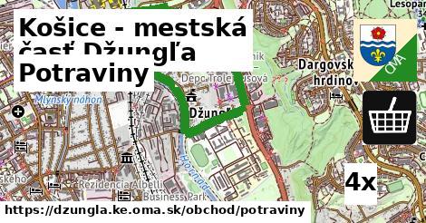 Potraviny, Košice - mestská časť Džungľa