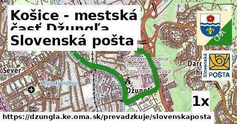 Slovenská pošta, Košice - mestská časť Džungľa