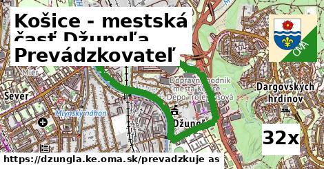 prevádzkovateľ v Košice - mestská časť Džungľa