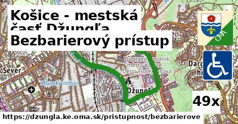 Bezbarierový prístup, Košice - mestská časť Džungľa