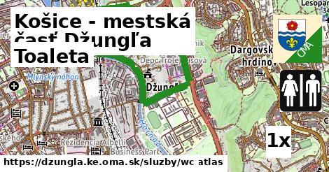 Toaleta, Košice - mestská časť Džungľa