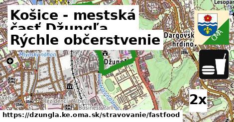 Rýchle občerstvenie, Košice - mestská časť Džungľa