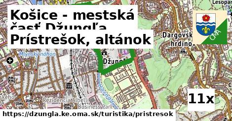 Prístrešok, altánok, Košice - mestská časť Džungľa