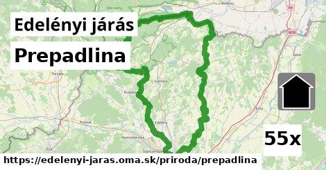 Prepadlina, Edelényi járás