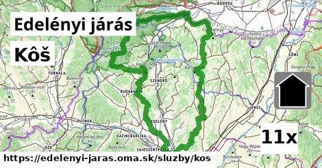 Kôš, Edelényi járás
