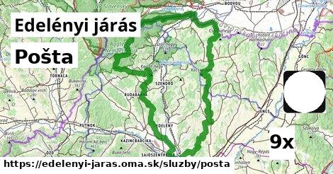 Pošta, Edelényi járás