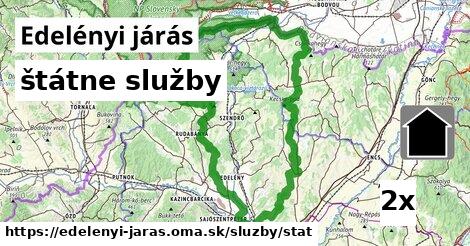 štátne služby, Edelényi járás