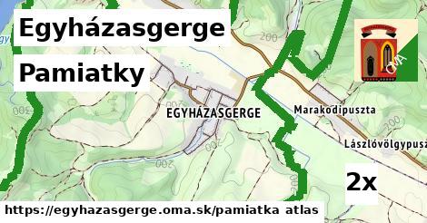 pamiatky v Egyházasgerge