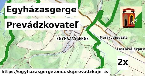 prevádzkovateľ v Egyházasgerge