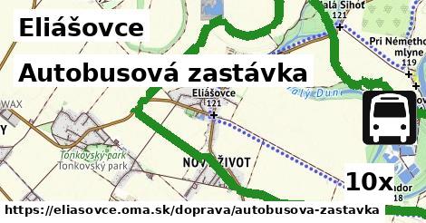 Autobusová zastávka, Eliášovce