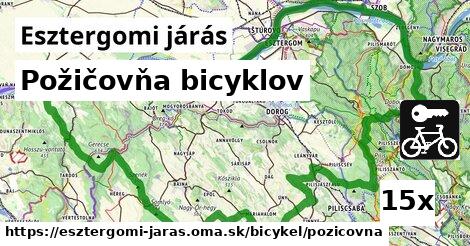 Požičovňa bicyklov, Esztergomi járás