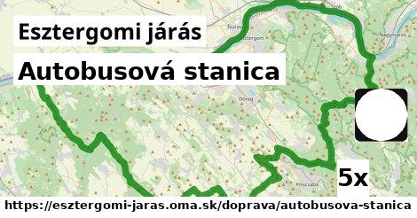 Autobusová stanica, Esztergomi járás