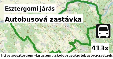 autobusová zastávka v Esztergomi járás