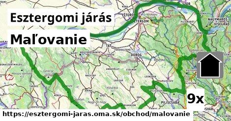 Maľovanie, Esztergomi járás