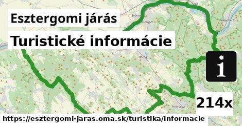 Turistické informácie, Esztergomi járás