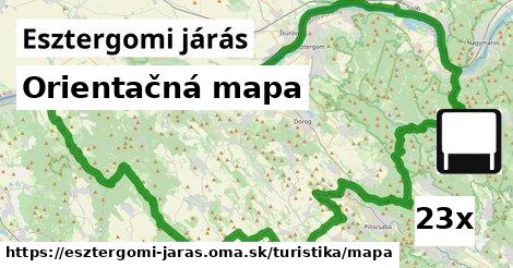 Orientačná mapa, Esztergomi járás