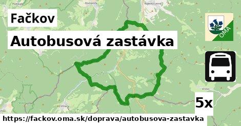 Autobusová zastávka, Fačkov