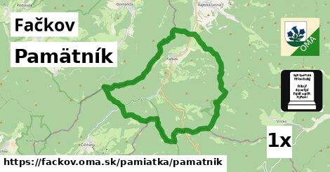 Pamätník, Fačkov