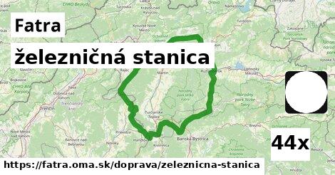 železničná stanica, Fatra