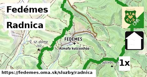 Radnica, Fedémes