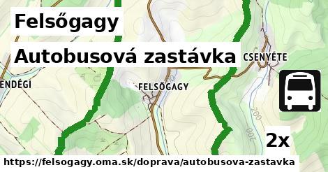 Autobusová zastávka, Felsőgagy