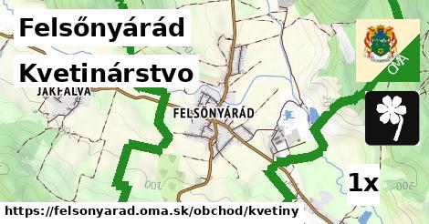 Kvetinárstvo, Felsőnyárád