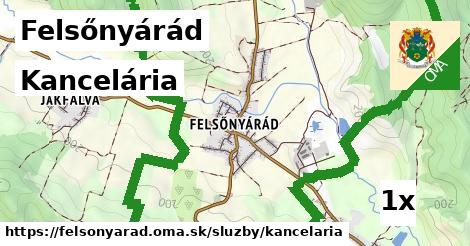 kancelária v Felsőnyárád