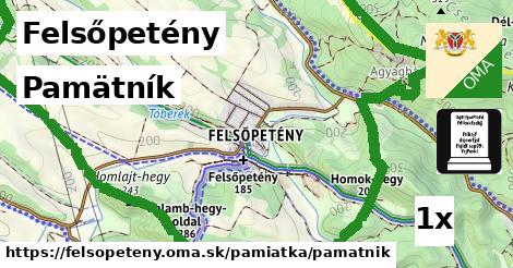 Pamätník, Felsőpetény