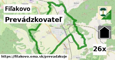 prevádzkovateľ v Fiľakovo