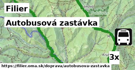 Autobusová zastávka, Filier