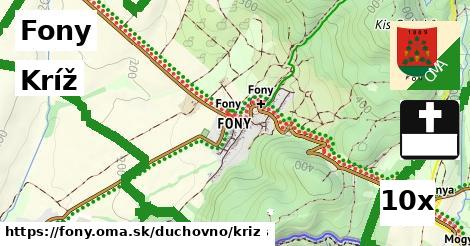 Kríž, Fony