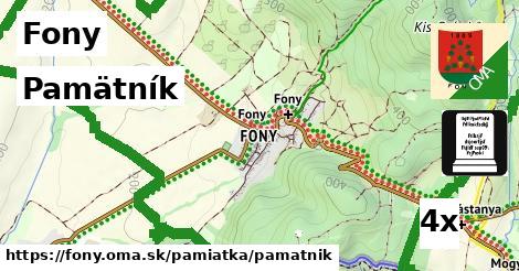 Pamätník, Fony