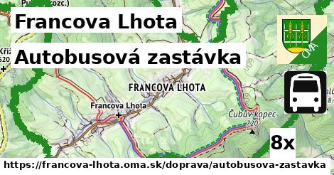 Autobusová zastávka, Francova Lhota