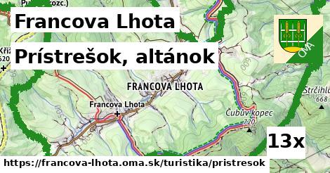 Prístrešok, altánok, Francova Lhota