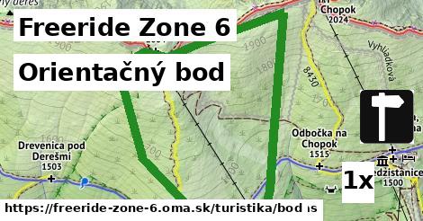 Orientačný bod, Freeride Zone 6